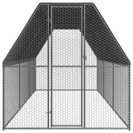 VidaXL Klatka dla kurcząt, 2x6x2 m, stal galwanizowana