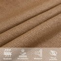 VidaXL Żagiel przeciwsłoneczny, 160 g/m², taupe, 3,5x3,5x4,9m, HDPE