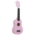 VidaXL Ukulele sopranowe z pokrowcem, dla dzieci, różowe, 21"