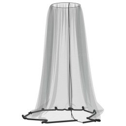 VidaXL Moskitiera pod parasol, czarna, Φ300x230 cm