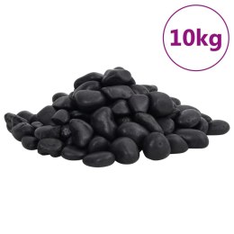 VidaXL Polerowane kamyki, 10 kg, czarne, 2-5 cm