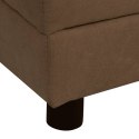 VidaXL Sofa dla psa, z poduszką, brązowa, 83x44x44 cm, pluszowa