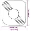 VidaXL Zwijana markiza, antracytowa, 3x2,5 m, tkanina i aluminium