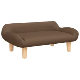 VidaXL Sofa dla dzieci, brązowa, 70x40x24 cm, obita tkaniną