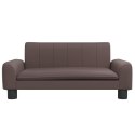 VidaXL Sofa dla dzieci, brązowa, 70x45x30 cm, sztuczna skóra