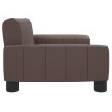 VidaXL Sofa dla dzieci, brązowa, 70x45x30 cm, sztuczna skóra