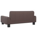 VidaXL Sofa dla dzieci, brązowa, 70x45x30 cm, sztuczna skóra