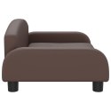 VidaXL Sofa dla dzieci, brązowa, 70x45x30 cm, sztuczna skóra