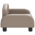 VidaXL Sofa dla dzieci, cappuccino, 50x40x30 cm, sztuczna skóra