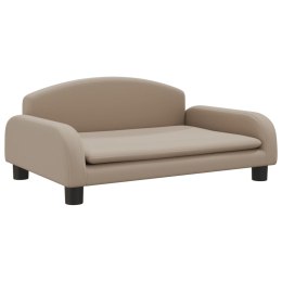 VidaXL Sofa dla dzieci, cappuccino, 70x45x30 cm, sztuczna skóra