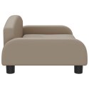 VidaXL Sofa dla dzieci, cappuccino, 70x45x30 cm, sztuczna skóra