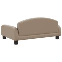 VidaXL Sofa dla dzieci, cappuccino, 70x45x30 cm, sztuczna skóra