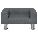 VidaXL Sofa dla dzieci, ciemnoszara, 50x40x26,5 cm, aksamitna