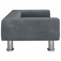 VidaXL Sofa dla dzieci, ciemnoszara, 70x45x26,5 cm, aksamit