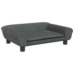 VidaXL Sofa dla dzieci, ciemnoszara, 70x45x26 cm, aksamit