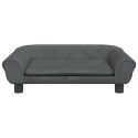 VidaXL Sofa dla dzieci, ciemnoszara, 70x45x26 cm, aksamit