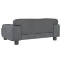 VidaXL Sofa dla dzieci, ciemnoszara, 70x45x30 cm, aksamit