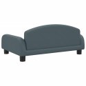 VidaXL Sofa dla dzieci, ciemnoszara, 70x45x30 cm, obita tkaniną