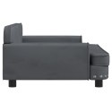 VidaXL Sofa dla dzieci, ciemnoszara, 90x53x30 cm, aksamit