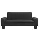 VidaXL Sofa dla dzieci, czarna, 70x45x30 cm, sztuczna skóra