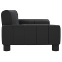 VidaXL Sofa dla dzieci, czarna, 70x45x30 cm, sztuczna skóra