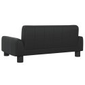 VidaXL Sofa dla dzieci, czarna, 70x45x30 cm, sztuczna skóra