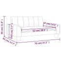 VidaXL Sofa dla dzieci, czarna, 70x45x30 cm, sztuczna skóra