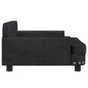 VidaXL Sofa dla dzieci, czarna, 90x53x30 cm, aksamit