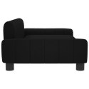 VidaXL Sofa dla dzieci, czarna, 90x53x30 cm, obita tkaniną