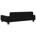 VidaXL Sofa dla dzieci, czarna, 90x53x30 cm, obita tkaniną