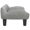 VidaXL Sofa dla dzieci, jasnoszara, 70x40x24 cm, aksamit