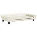 VidaXL Sofa dla dzieci, kremowa, 100x50x26 cm, aksamit