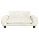 VidaXL Sofa dla dzieci, kremowa, 70x45x33 cm, aksamit