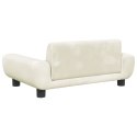 VidaXL Sofa dla dzieci, kremowa, 70x45x33 cm, aksamit