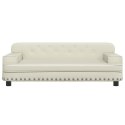 VidaXL Sofa dla dzieci, kremowa, 90x53x30 cm, sztuczna skóra