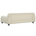 VidaXL Sofa dla dzieci, kremowa, 90x53x30 cm, sztuczna skóra