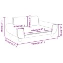 VidaXL Sofa dla dzieci, niebieska, 70x45x33 cm, aksamit