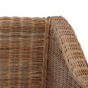 VidaXL 2-osobowa sofa z poduszkami, naturalny rattan