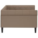 VidaXL Sofa z funkcją spania, cappuccino, 100x200 cm, sztuczna skóra