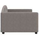 VidaXL Sofa z funkcją spania, kolor taupe, 90x200 cm, obita tkaniną