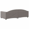 VidaXL Sofa z funkcją spania, kolor taupe, 90x200 cm, obita tkaniną