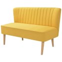 VidaXL Sofa 117x55,5x77 cm, żółty materiał