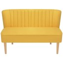 VidaXL Sofa 117x55,5x77 cm, żółty materiał