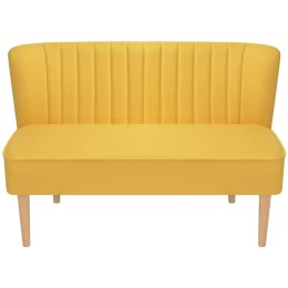 VidaXL Sofa 117x55,5x77 cm, żółty materiał