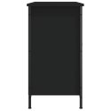 VidaXL Szafka pod TV, czarna, 100x35x65 cm, materiał drewnopochodny