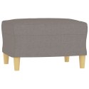 VidaXL 3-osobowa sofa z podnóżkiem, taupe, 180 cm, tkaniną