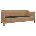 VidaXL 3-osobowa sofa z poduszkami, naturalny rattan