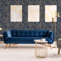 DUTCH WALLCOVERINGS Tapeta Joelle, srebrno-niebieska