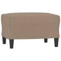 VidaXL 3-osobowa sofa z podnóżkiem, cappuccino, 180 cm, sztuczna skóra