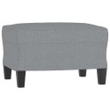 VidaXL 3-osobowa sofa z podnóżkiem, jasnoszara, 180 cm, tkaniną